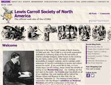 Tablet Screenshot of lewiscarroll.org